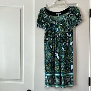 Size 4 petite paisley print dress